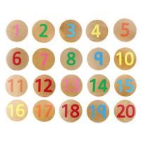 numbers 1-20 wooden matching pairs
