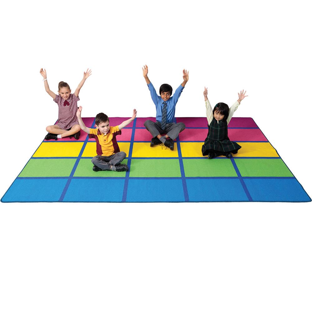 Image for RAINBOW BLOCKS RUG 3 X 2M from Olympia Office Products