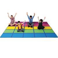 rainbow blocks rug 3 x 2m