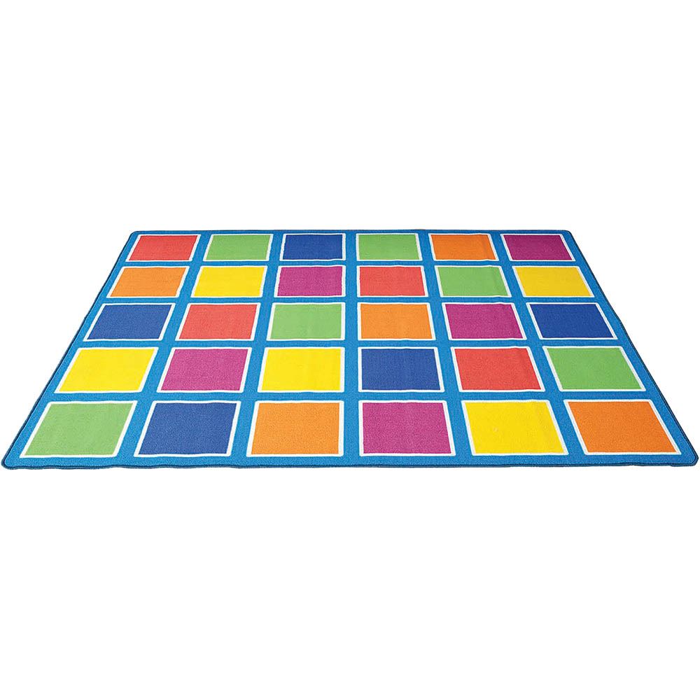 Image for COLOUR SQUARES PLACEMENT RUG 30 SQUARES 4M X 3M from Olympia Office Products