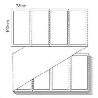 direct thermal permanent labels 102 x 73mm fan fold (box 6000)