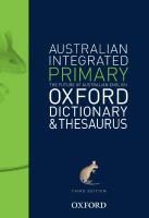 oxford integrated primary dictionary & thesaurus 3rd edition
