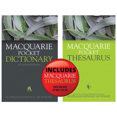 Image for MACQUARIE POCKET DICTIONARY 4TH EDITION WITH BONUS THESAURUS from Olympia Office Products