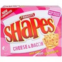 arnotts shapes cheese and bacon 180gm